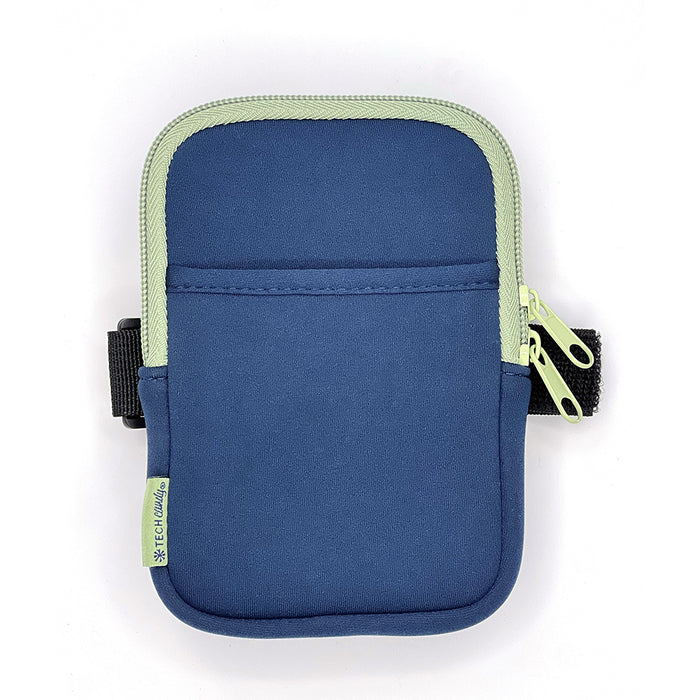 Bottle Service Drink Bottle Fanny Pack : Navy with Mint trim